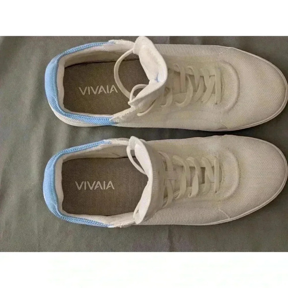 Vivaia V Prime Unisex Casual White Blue Sneakers Sz EU 40 US 9 Sustainable - Picture 7 of 16
